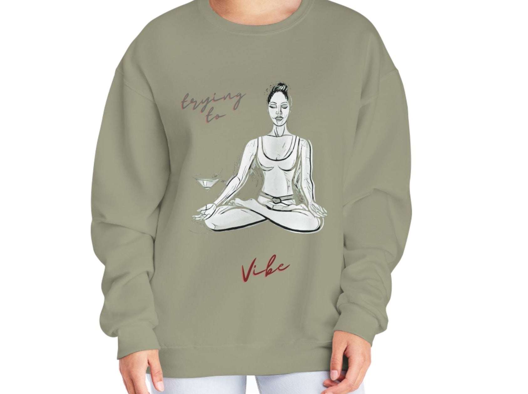 Trying to Vibe Crewneck Sweatshirt