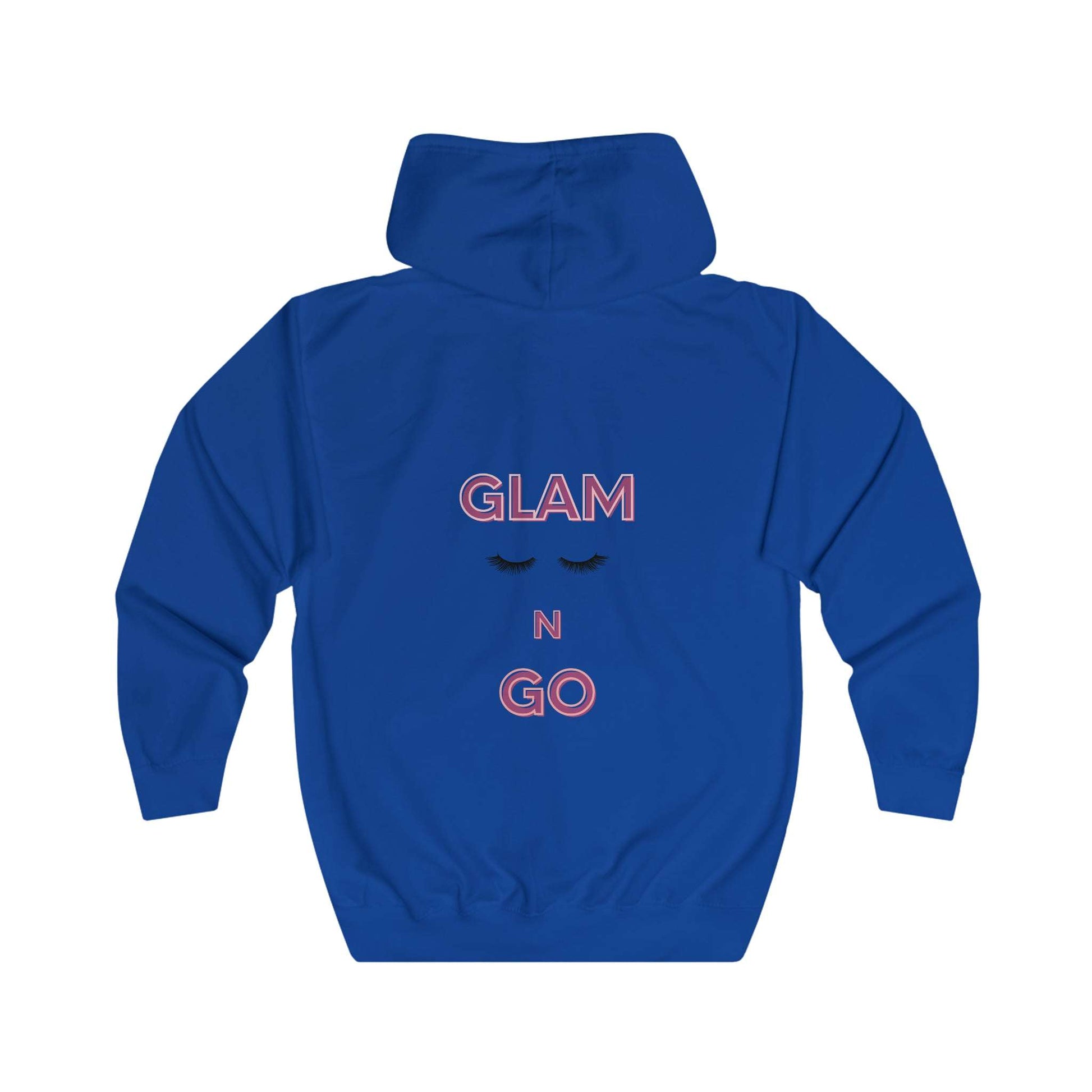 Glam N Go Front Back Design Full Zip Hoodie  