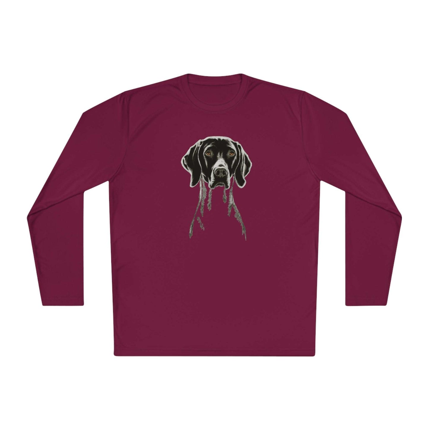 The Pointer. A Silhouette On A Long Sleeve Tee