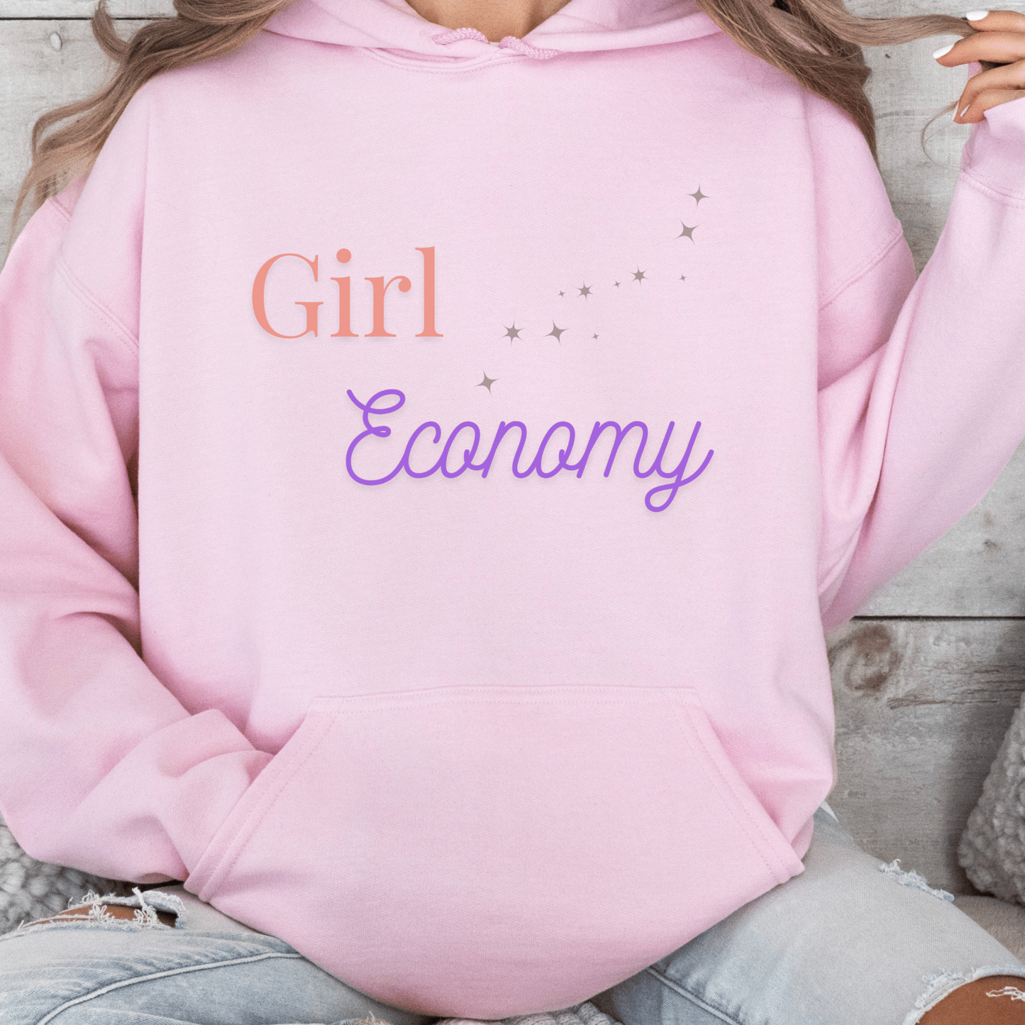 Girl Economy Oversized Hooded Sweatshirt