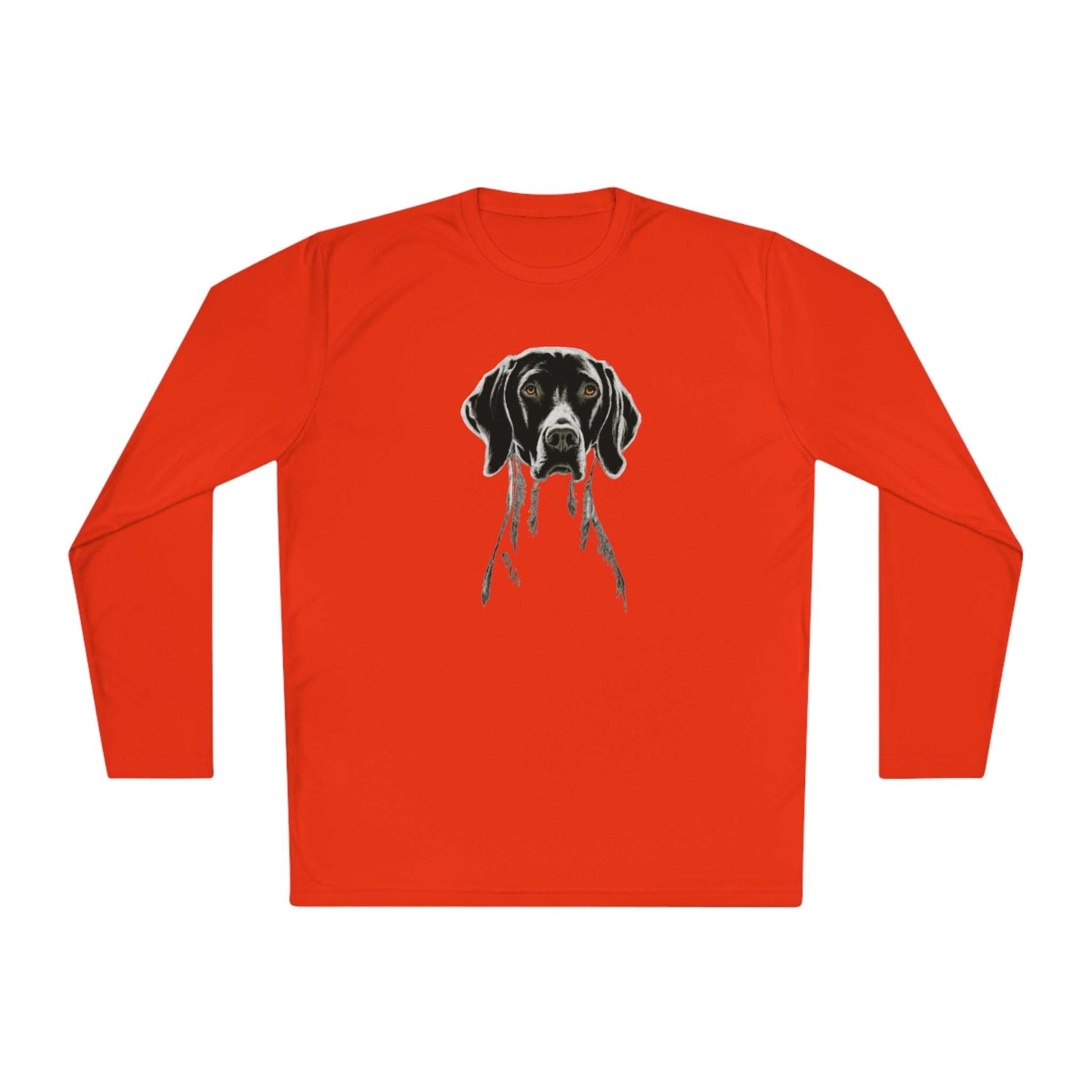 The Pointer. A Silhouette On A Long Sleeve Tee