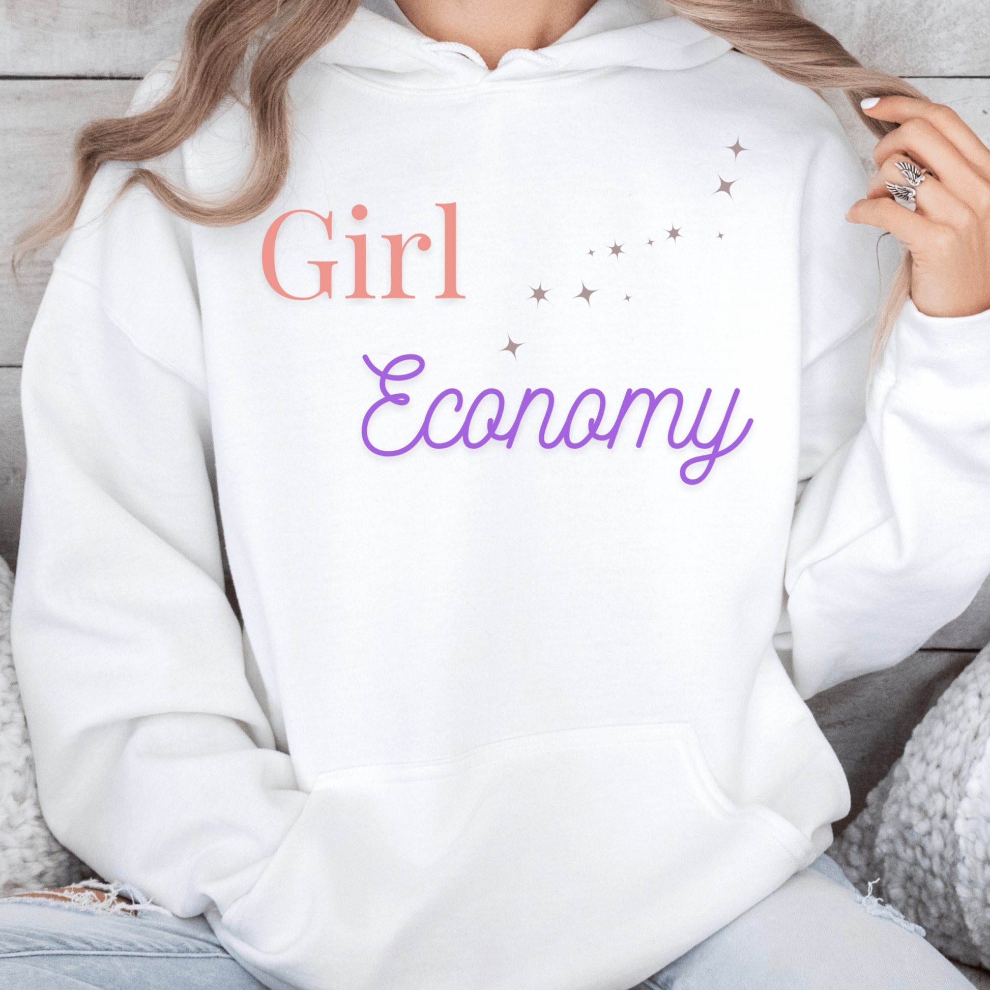 Girl Economy Oversized Hooded Sweatshirt