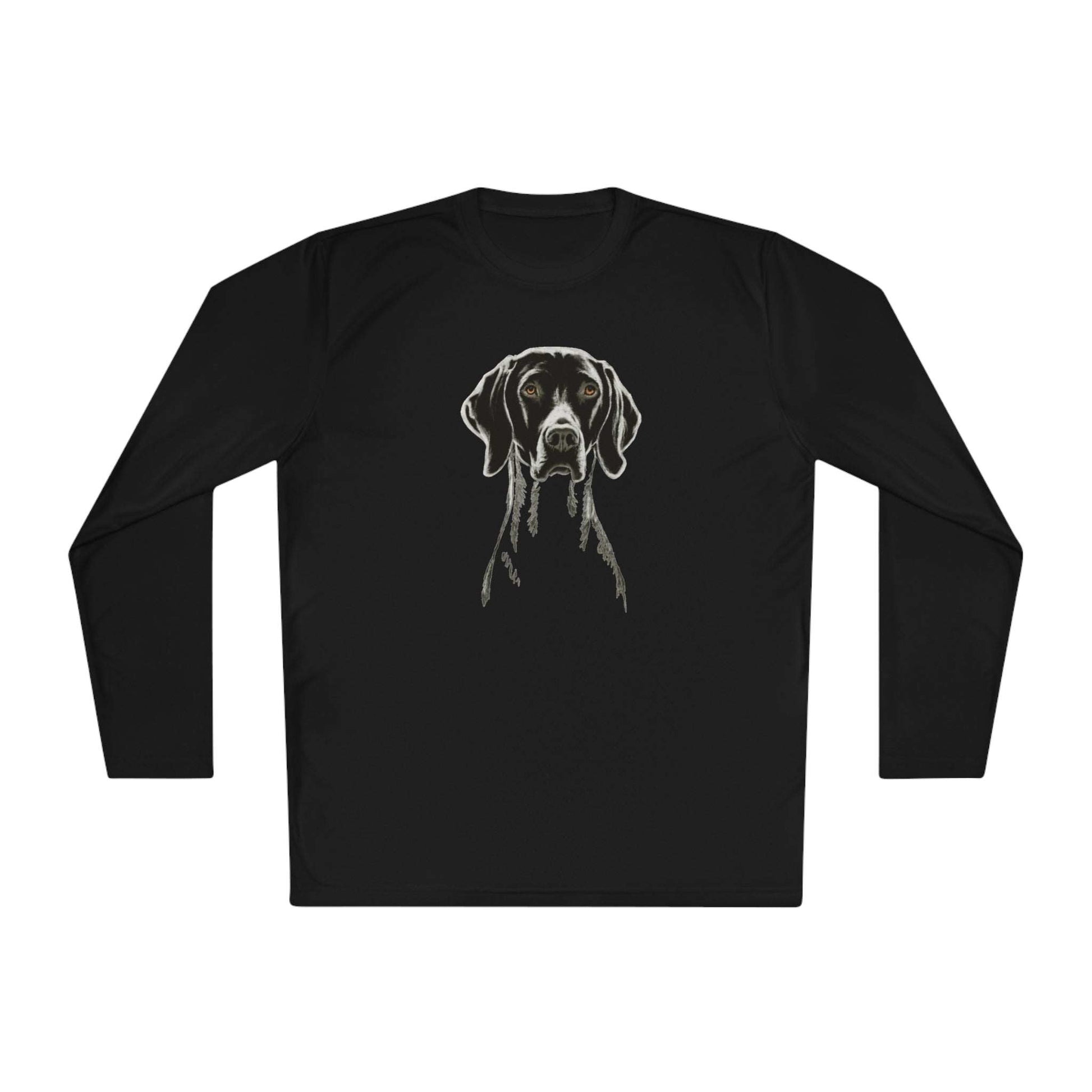 The Pointer. A Silhouette On A Long Sleeve Tee