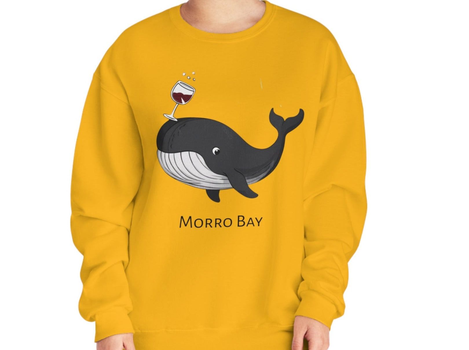 Morro Bay Crewneck Sweatshirt - Whale Of A Good Time In Morro Bay