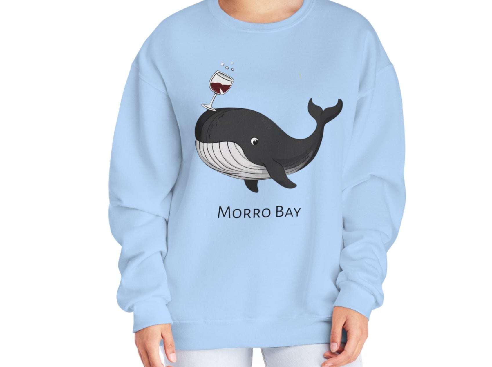 Morro Bay Crewneck Sweatshirt - Whale Of A Good Time In Morro Bay