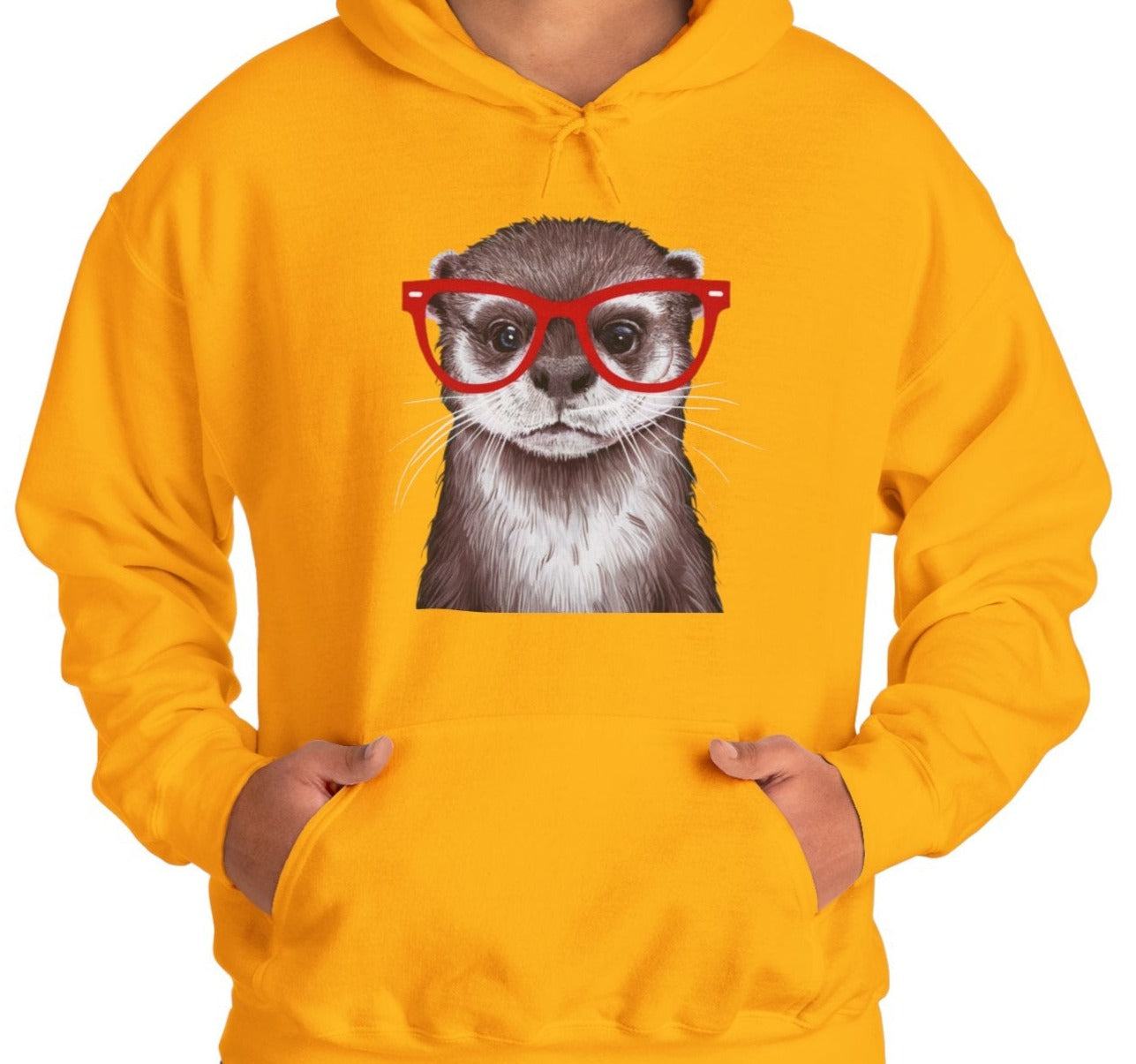 otter hoodie, beach sweatshirt, beachwear, Mor, Otterly Comfy Unisex Hooded Sweatshirtro Bay CA